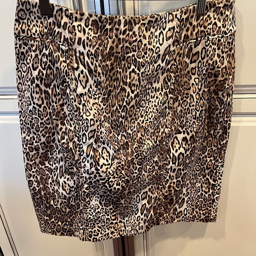 New York & Company Animal Print Pencil Skirt